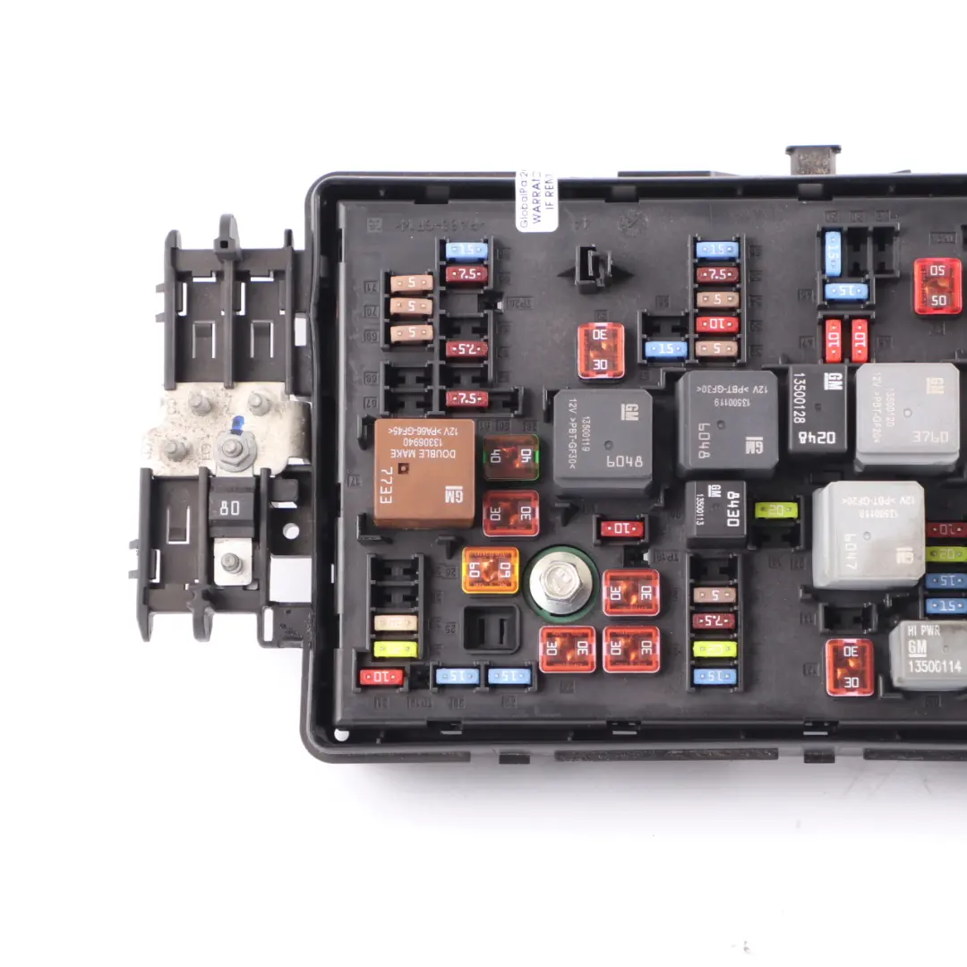 Fuse Box Front Body Control Module ECU BCM Unit to Vauxhall Insignia A with Part number 13275881 Vauxhall Insignia A Fuse Box Front Body Control Module ECU BCM Unit - SKU 13275881 - Part number 13275881