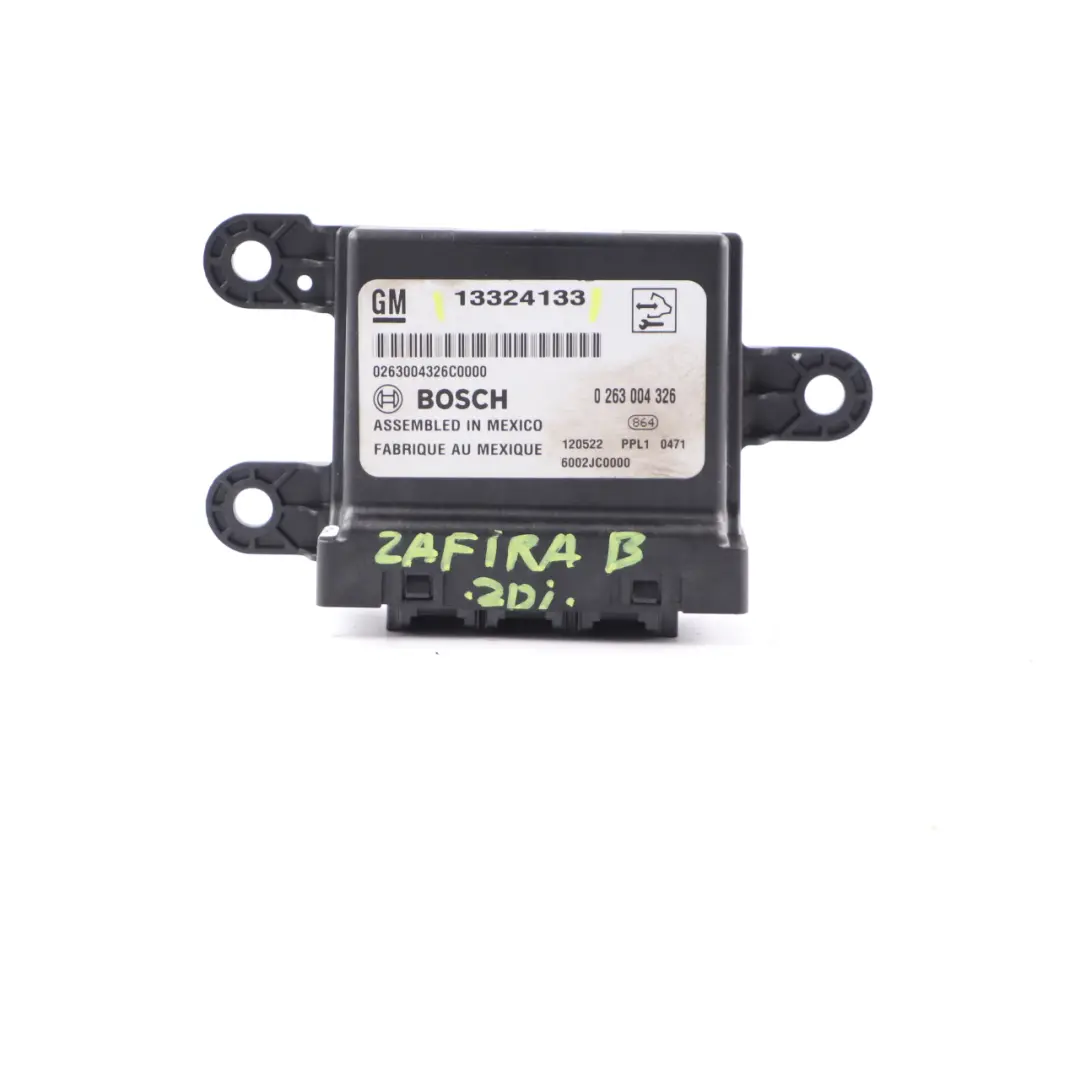 PDC Module Parking Assist Control Unit ECU to Vauxhall Opel Zafira B with Part number 13324133 Vauxhall Opel Zafira B PDC Module Parking Assist Control Unit ECU - SKU 13324133 - Part number 13324133