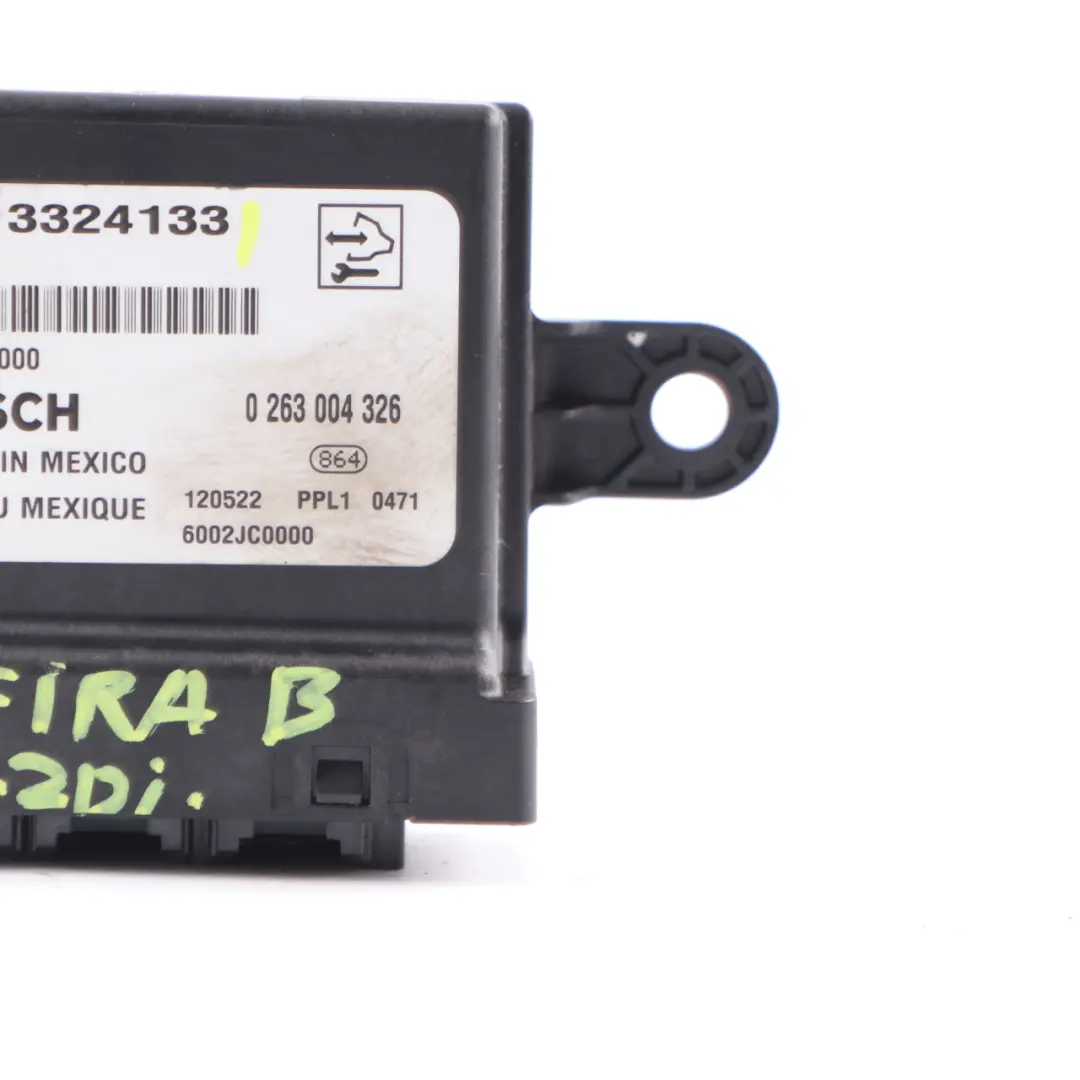 PDC Module Parking Assist Control Unit ECU to Vauxhall Opel Zafira B with Part number 13324133 Vauxhall Opel Zafira B PDC Module Parking Assist Control Unit ECU - SKU 13324133 - Part number 13324133