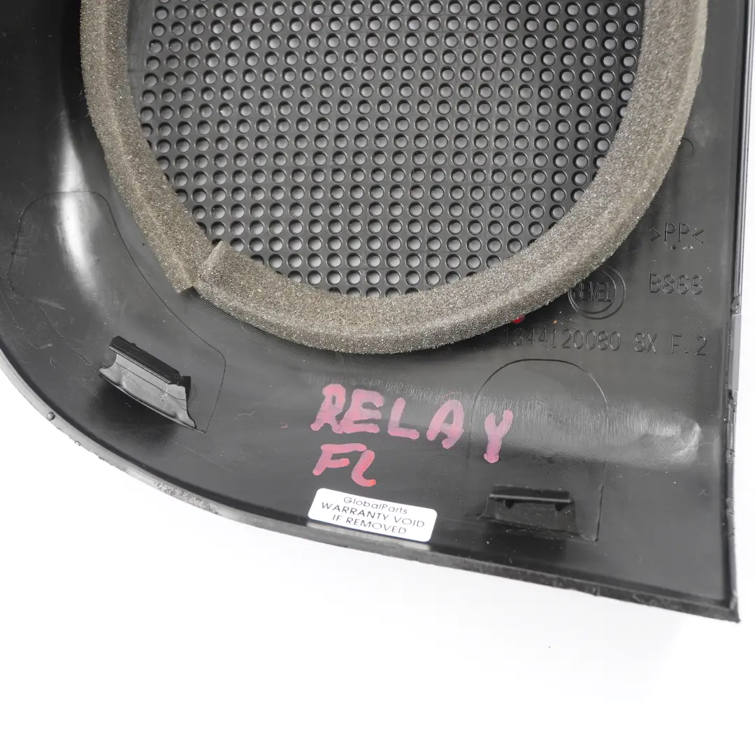 Tapa Altavoz Fiat Ducato Peugeot Boxer Delantero Izquierdo para con número de pieza 1344120080 Tapa Altavoz Fiat Ducato Peugeot Boxer Delantero Izquierdo - SKU 1344120080 - Número de pieza 1344120080