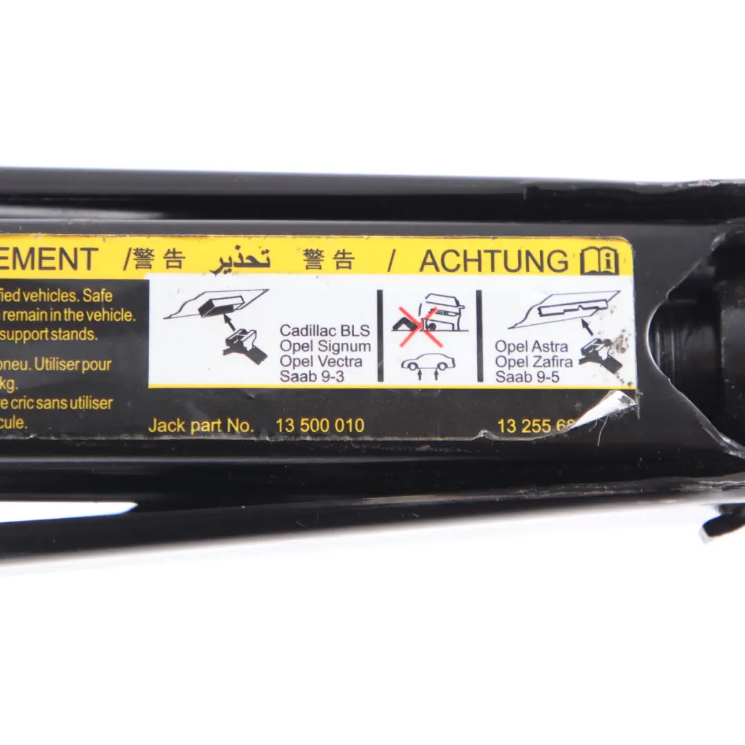Gato Elevador Gato Rueda Elevador Herramienta Opel Astra Vectra Saab Zafira - SKU 13500010 - Número de pieza 13500010