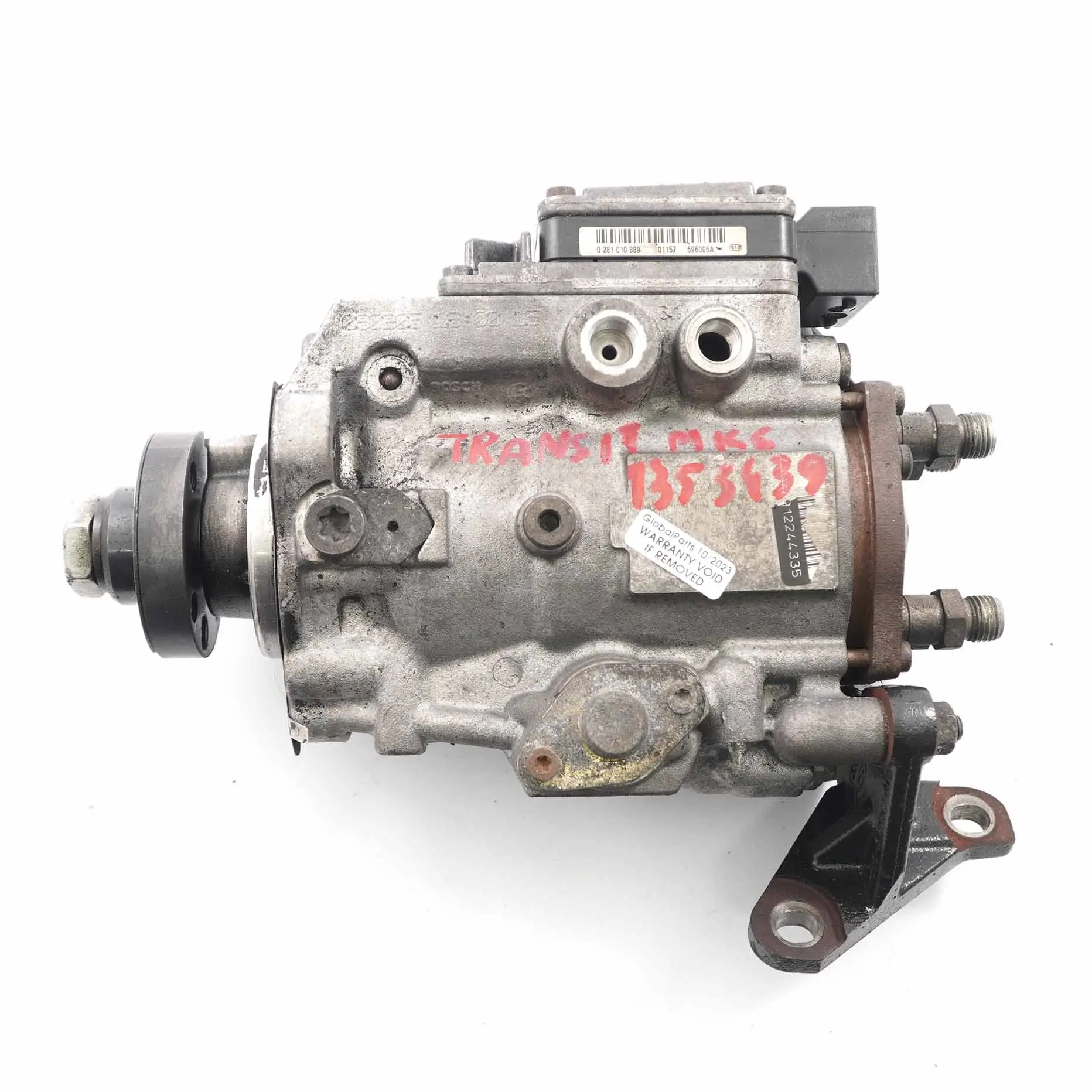 Ford Transit MK6 2.4 TDDi Iniettore Pompa Carburante 465512244333 0281010889