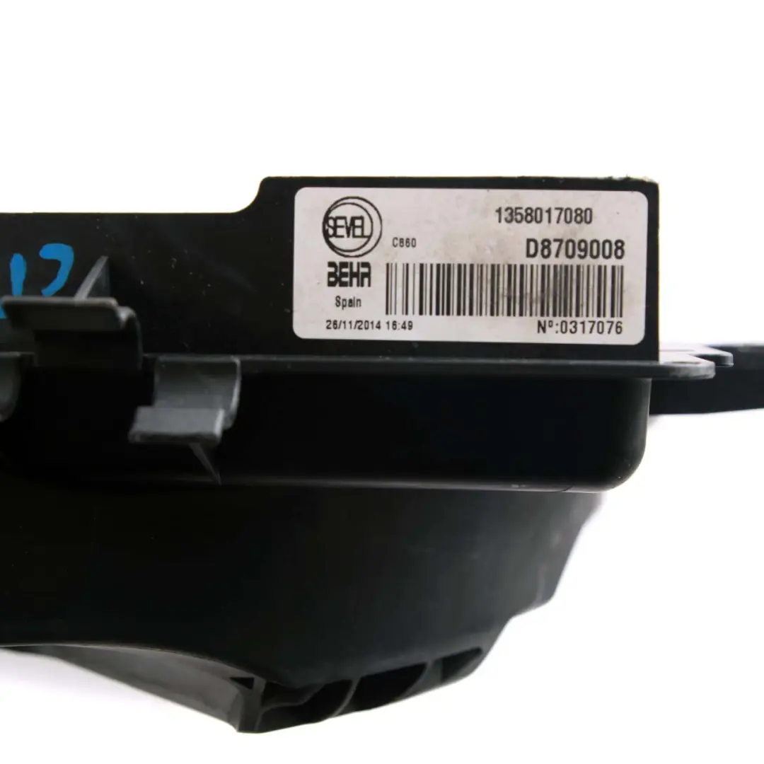  Citroen Relay Radiator Pusher Fan Cooling Shroud Cover 2.2 HDi Diesel - SKU 1358017080 - Part number 1358017080