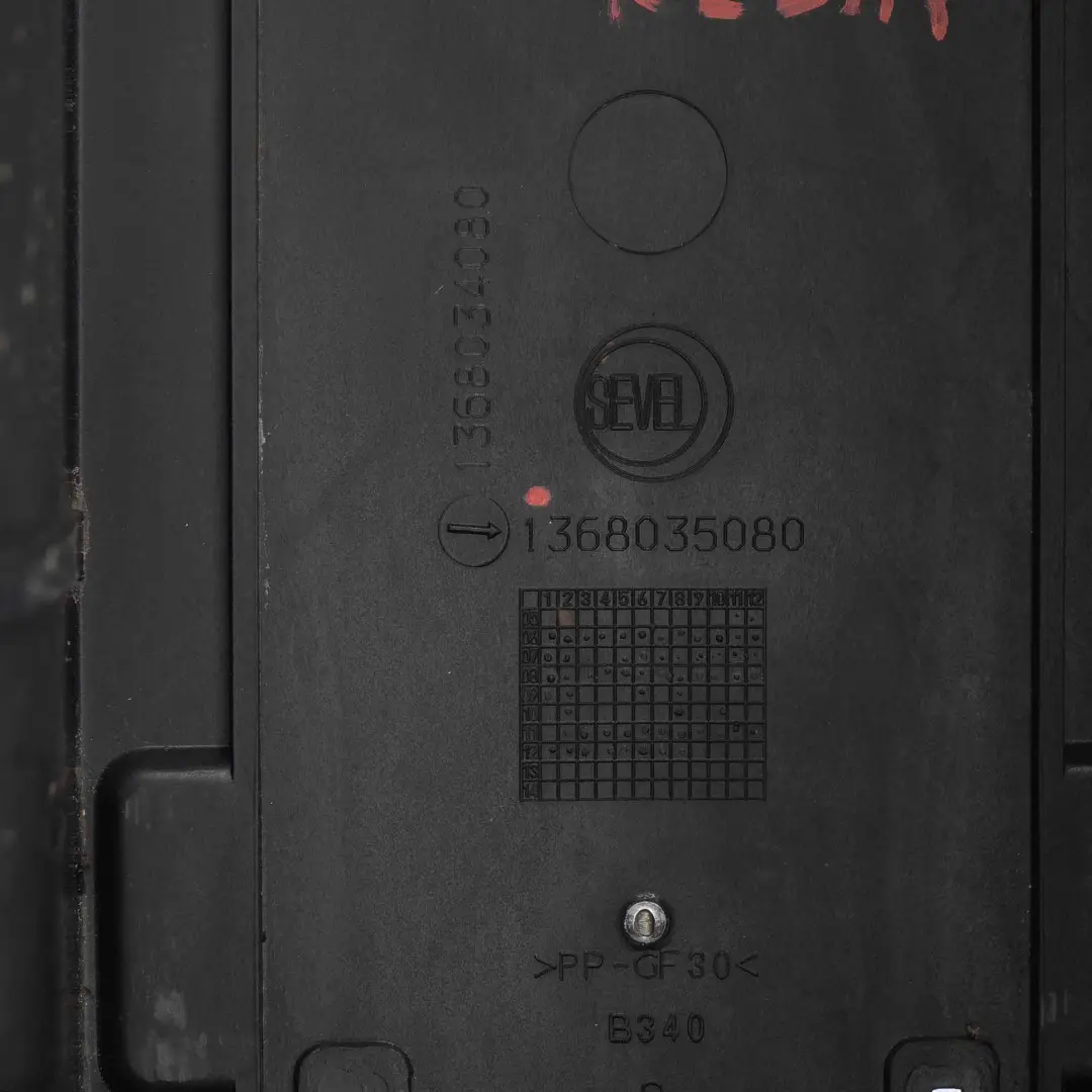 Tray Citroen Relay Fiat Ducato Battery Housing Box Tray to Battery with Part number 1368035080 Battery Tray Citroen Relay Fiat Ducato Battery Housing Box Tray - SKU 1368035080 - Part number 1368035080