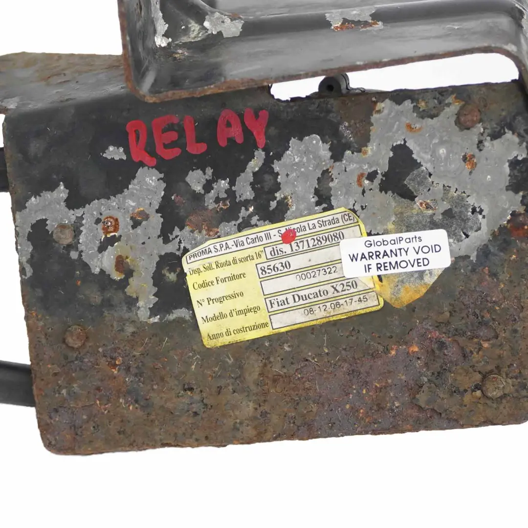 Ersatzradhalterung Citroen Jumper Fiat Ducato Halterung Stützkabel für mit Teilenummer 1371289080 Ersatzradhalterung Citroen Jumper Fiat Ducato Halterung Stützkabel - SKU 1371289080 - Teilenummer 1371289080