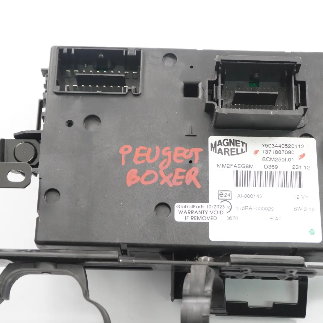 Peugeot Boxer Body Control Module Control Unit BCM Fuse Box - SKU 1371887080 - Part number 1371887080