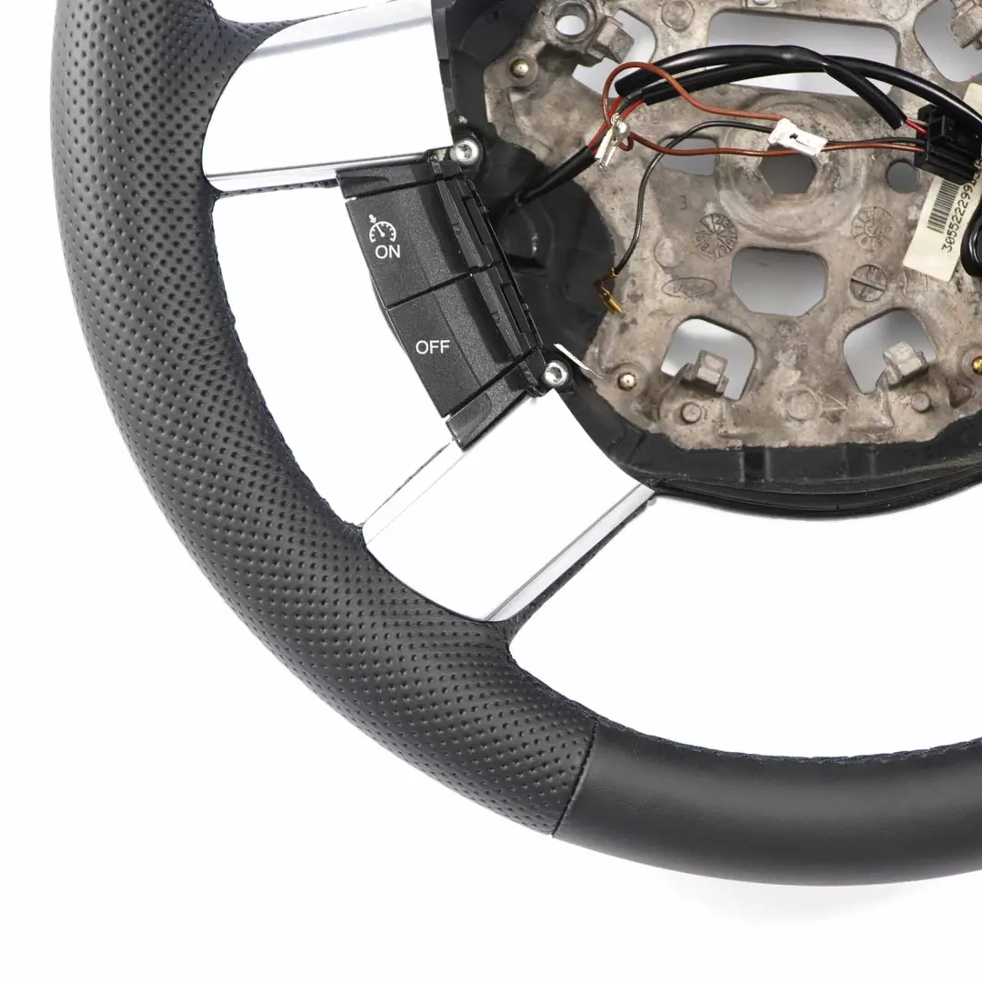 Leather Steering Wheel Multifunction to Ford Transit MK7 NEW Black with Part number 1372294 Ford Transit MK7 NEW Black Leather Steering Wheel Multifunction - SKU 1372294-1 - Part number 1372294