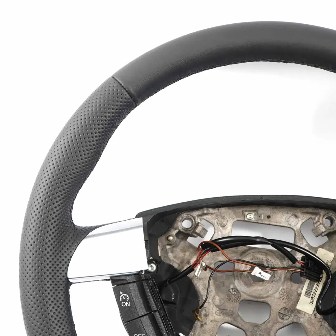 NEU Schwarzes Lederlenkrad Multifunktion für Ford Transit MK7 mit Teilenummer 1372294 Ford Transit MK7 NEU Schwarzes Lederlenkrad Multifunktion - SKU 1372294-1 - Teilenummer 1372294