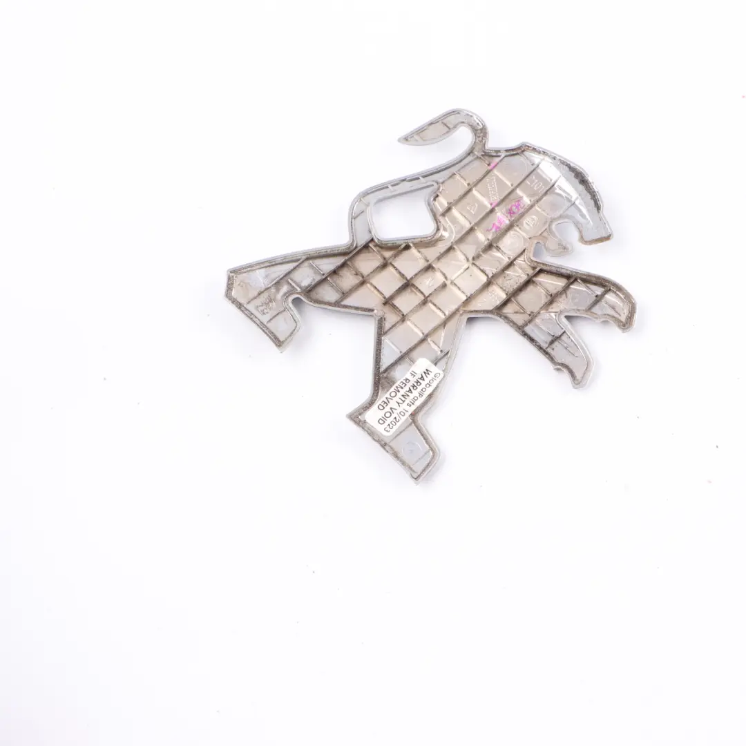 Emblem Logo Rear Tailgate Badge Adhered Chrome to Peugeot Boxer with Part number 1375579080 Peugeot Boxer Emblem Logo Rear Tailgate Badge Adhered Chrome - SKU 1375579080 - Part number 1375579080