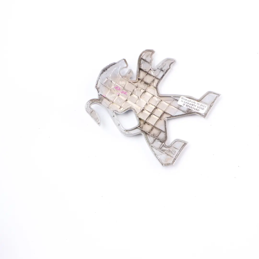 Emblem Logo Rear Tailgate Badge Adhered Chrome to Peugeot Boxer with Part number 1375579080 Peugeot Boxer Emblem Logo Rear Tailgate Badge Adhered Chrome - SKU 1375579080 - Part number 1375579080