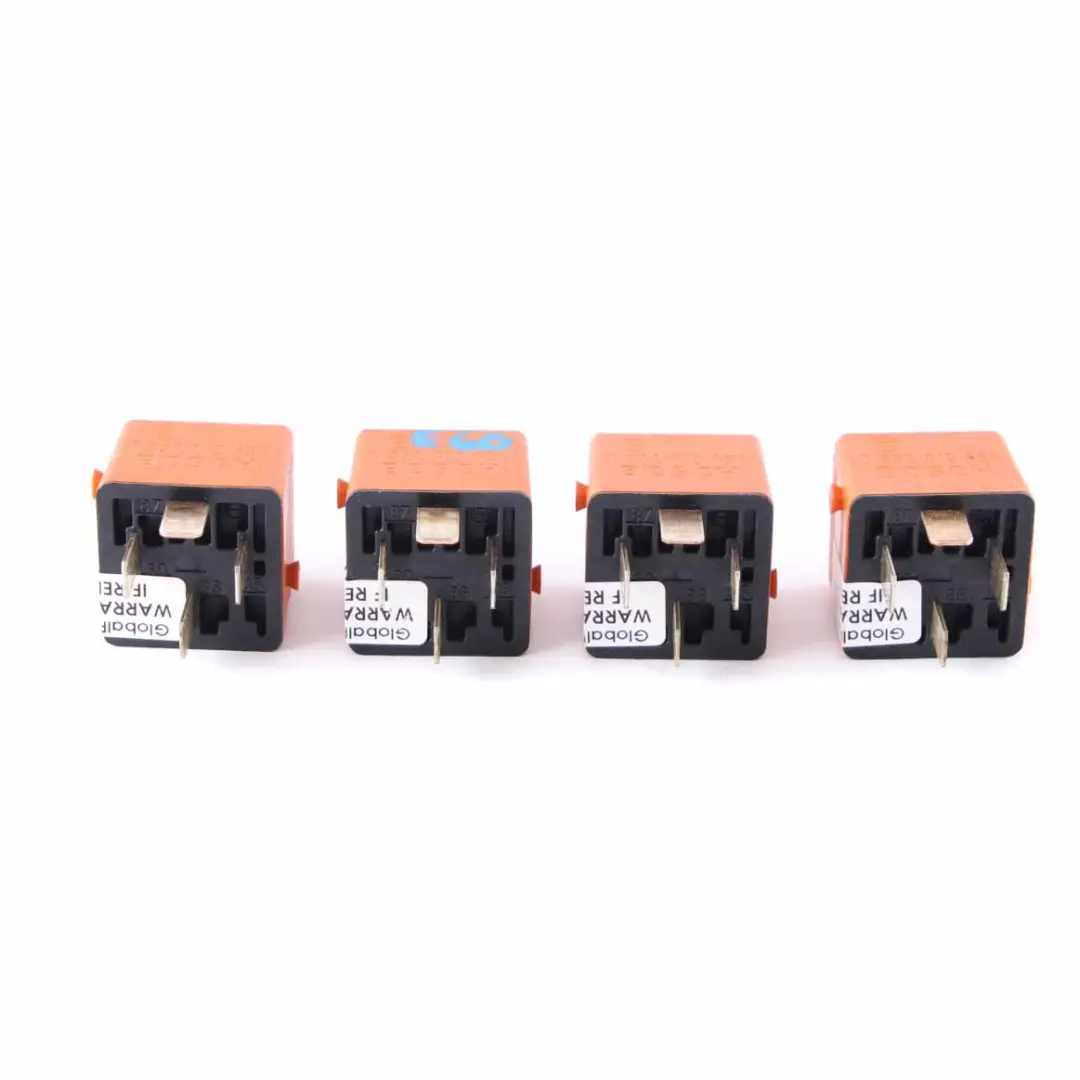 Make Contact Orange Bosch 4 Pins Set to BMW E60 E63 E87 E90 E91 Relay with Part number 1378238 BMW E60 E63 E87 E90 E91 Relay Make Contact Orange Bosch 4 Pins Set - SKU 1378238-2 - Part number 1378238