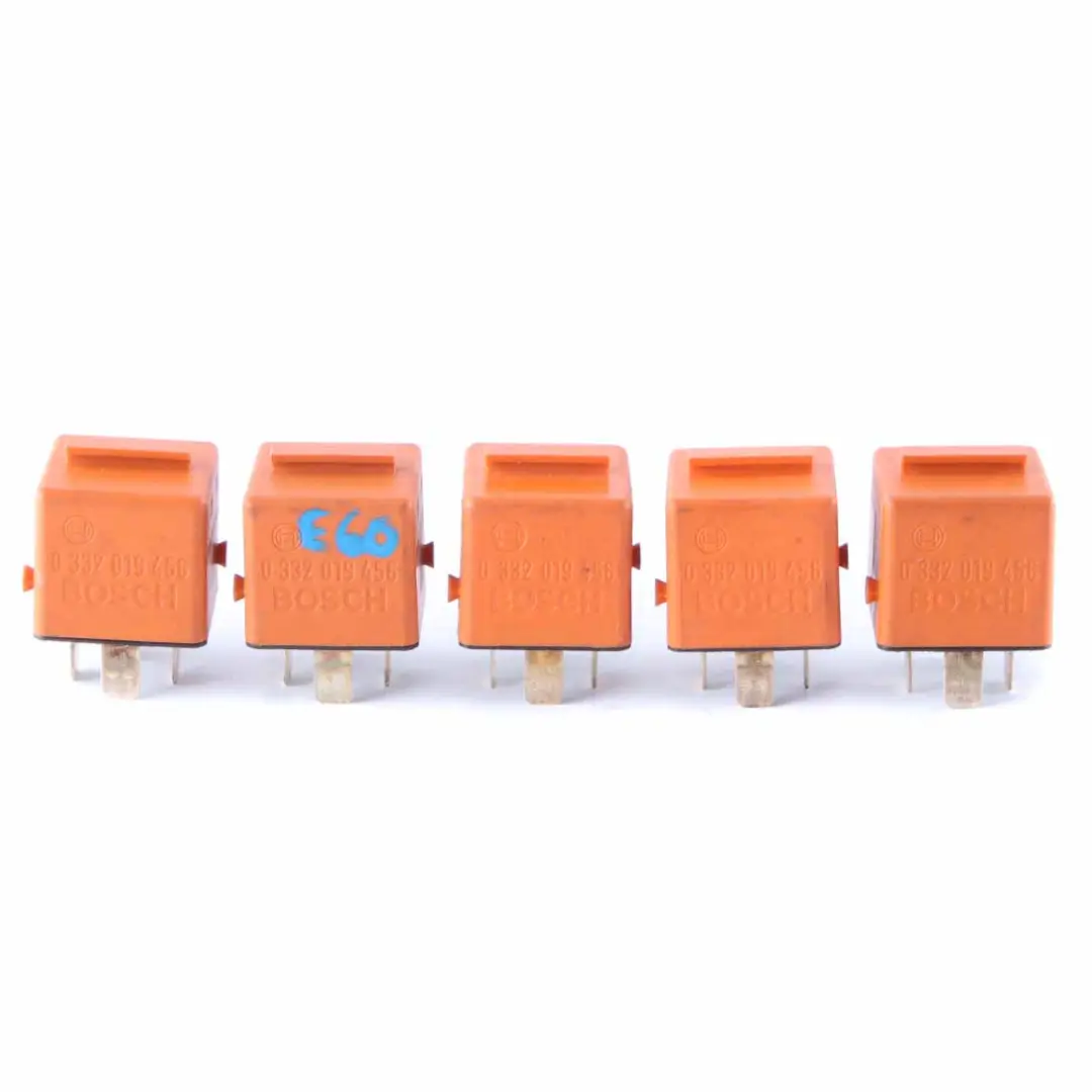 BMW E60 E63 E87 E90 E91 Relay Make Contact Orange Bosch 4 Pins Set - SKU 1378238-3 - Part number 1378238