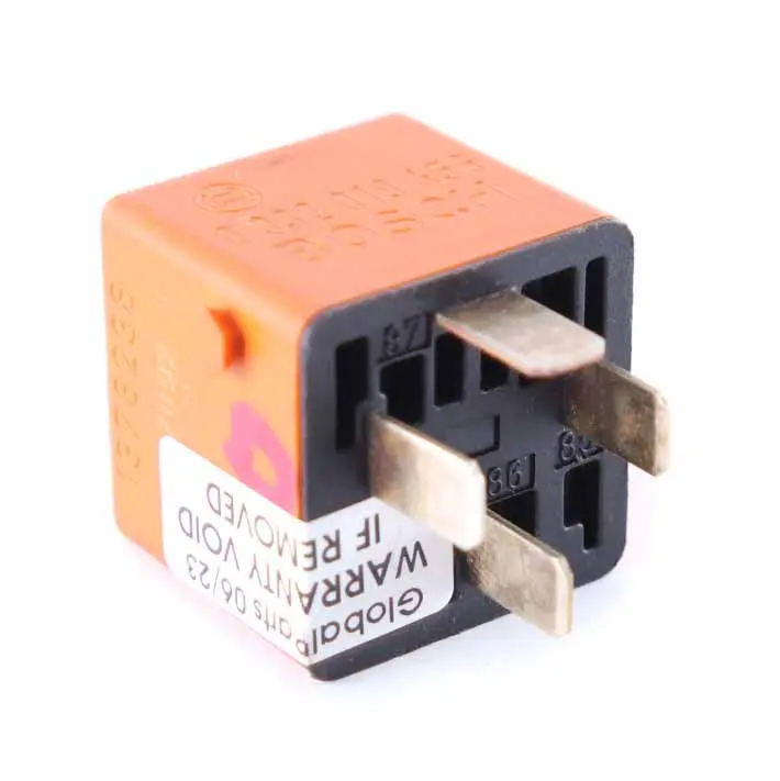 Make Contact Orange Bosch 4 Pins Set to BMW E60 E63 E87 E90 E91 Relay with Part number 1378238 BMW E60 E63 E87 E90 E91 Relay Make Contact Orange Bosch 4 Pins Set - SKU 1378238-3 - Part number 1378238