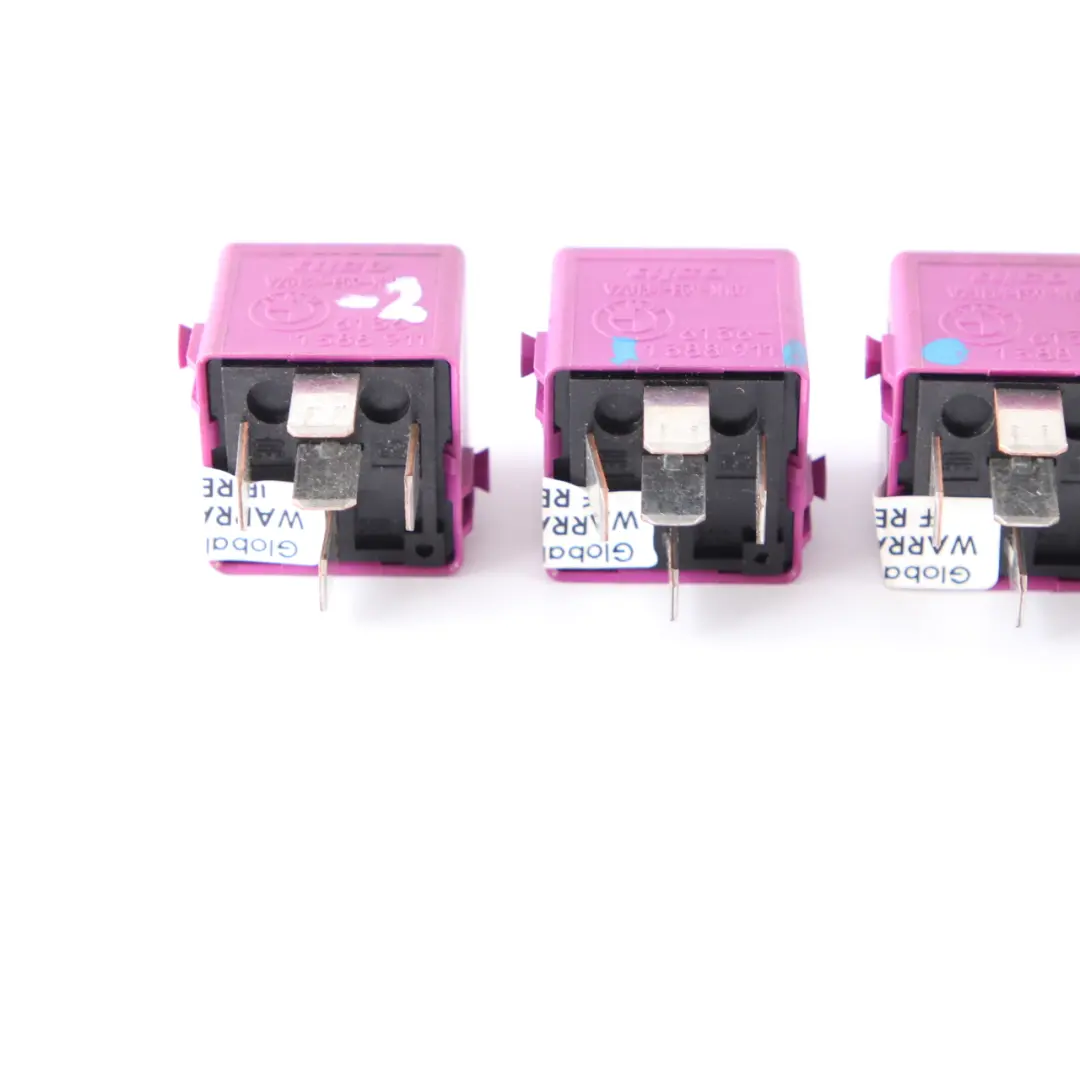 BMW E36 E38 E85 Mini R52 R57 4x Wechselkontaktrelais Violett Set - SKU 1388911-2 - Teilenummer 1388911