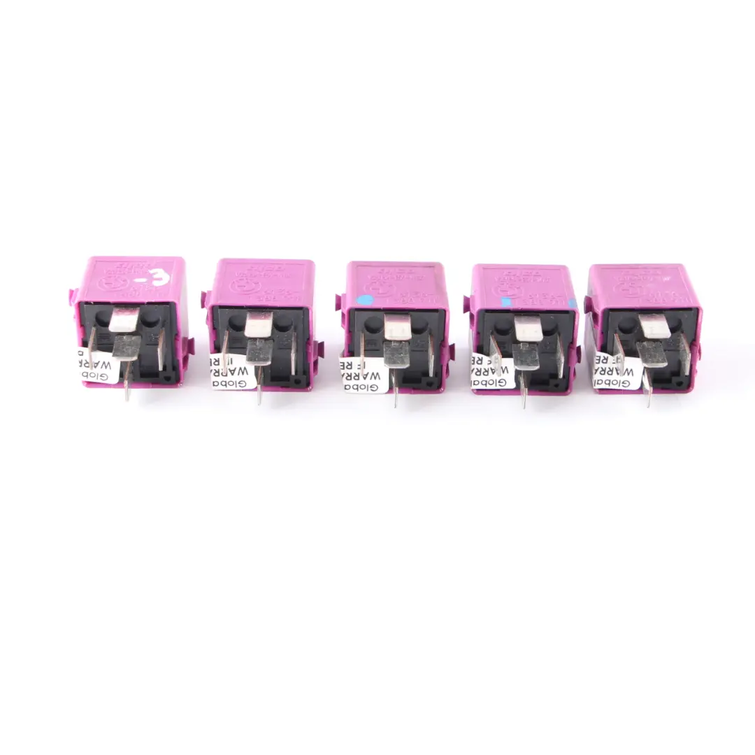 BMW E36 E38 E85 Mini R52 R57 5x Change-Over Contact Relay Violet Set - SKU 1388911-3 - Part number 1388911