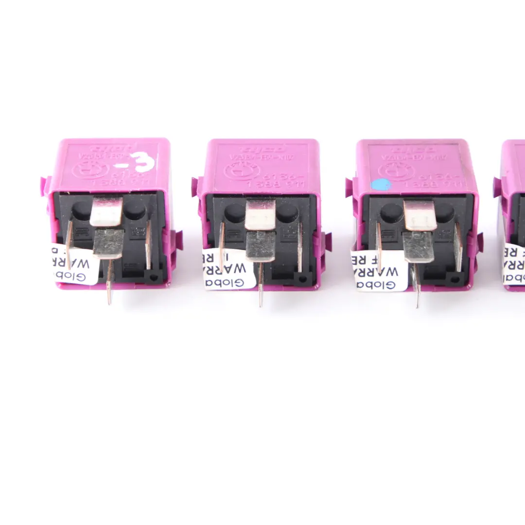 BMW E36 E38 E85 Mini R52 R57 5x Change-Over Contact Relay Violet Set - SKU 1388911-3 - Part number 1388911