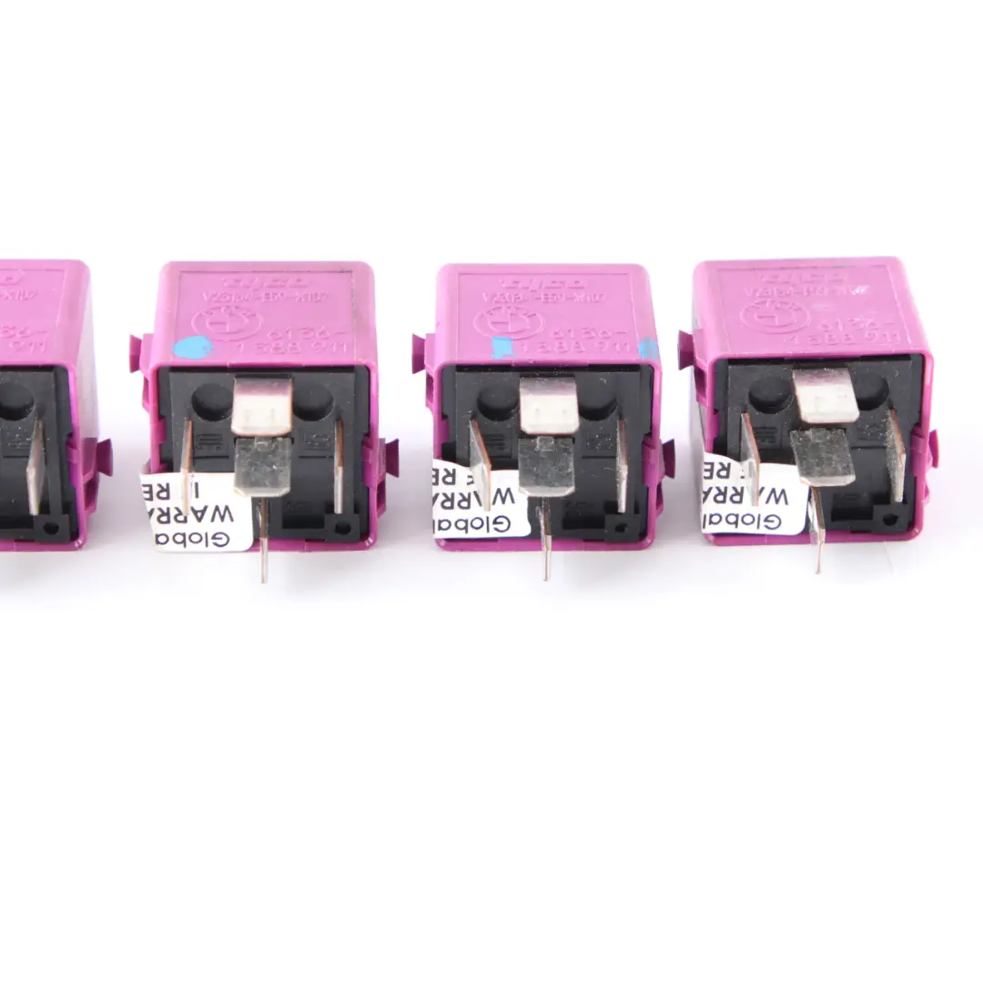 5x Change-Over Contact Relay Violet Set to BMW E36 E38 E85 Mini R52 R57 with Part number 1388911 BMW E36 E38 E85 Mini R52 R57 5x Change-Over Contact Relay Violet Set - SKU 1388911-3 - Part number 1388911