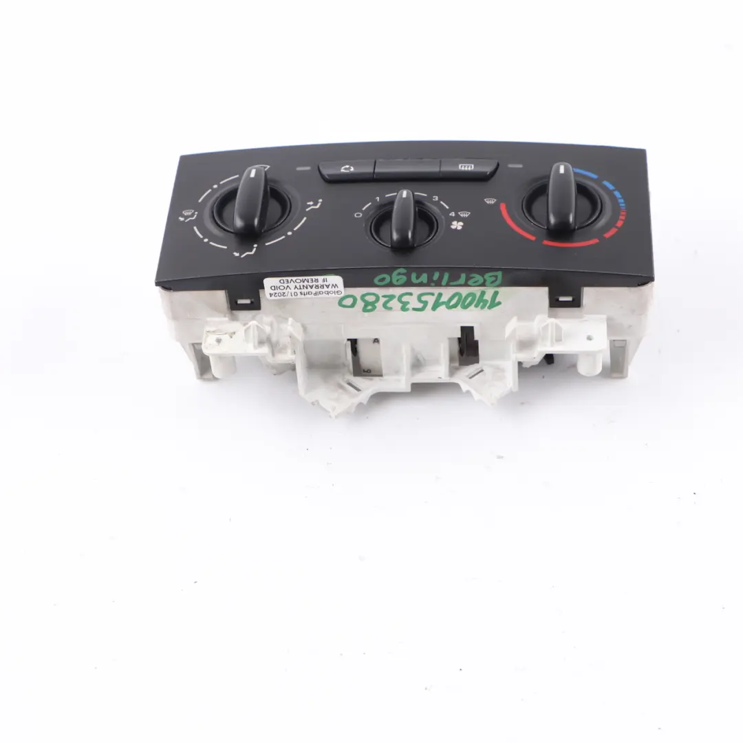  Citroen Berlingo Peugeot Partner Blower Fan Heater Control Panel - SKU 1400153280 - Part number 1400153280