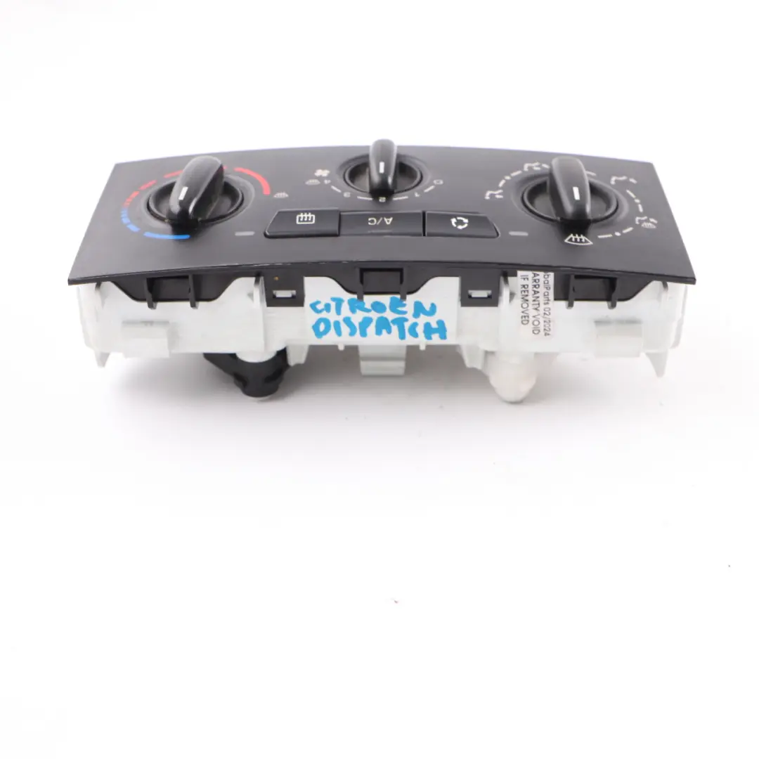 Citroen Dispatch Air Conditioning Panel Heater Climate Control Switch to with Part number 1400153380 Citroen Dispatch Air Conditioning Panel Heater Climate Control Switch - SKU 1400153380 - Part number 1400153380