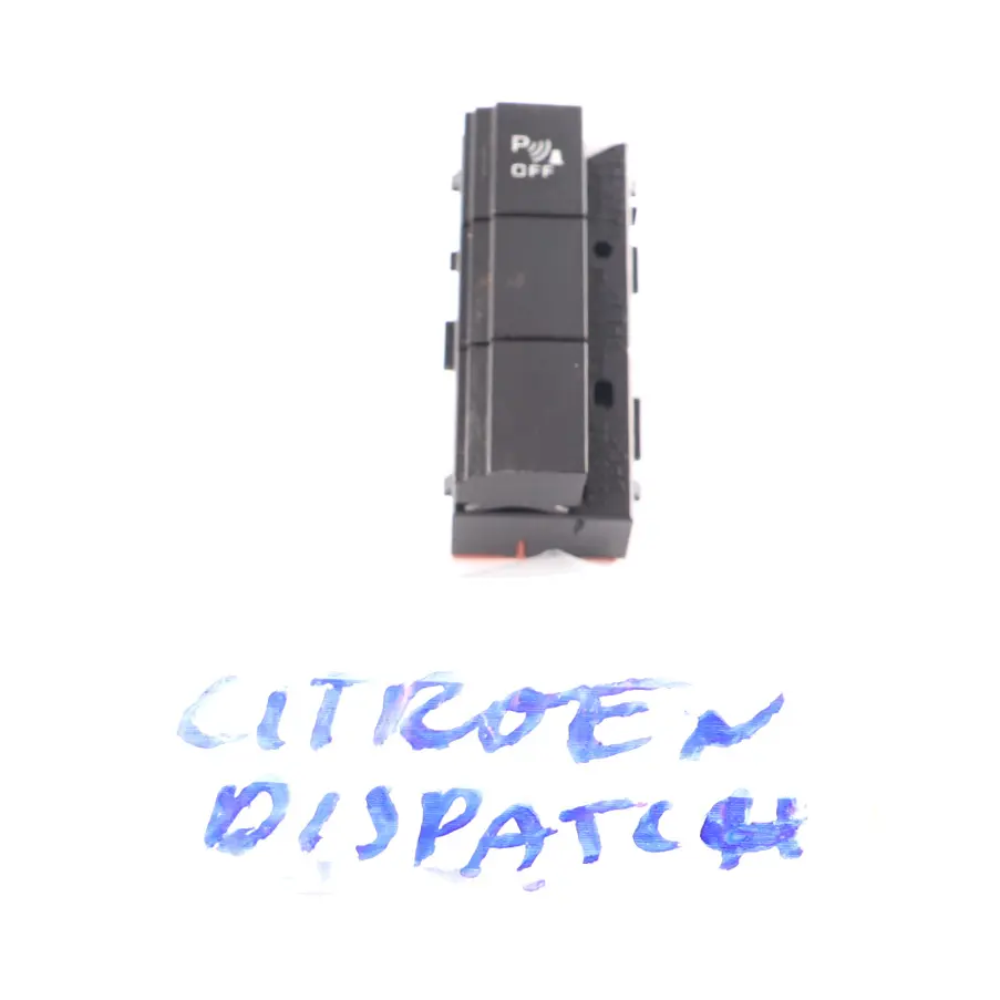 Citroen Dispatch Parking Aid Sensor Control Switch to with Part number 14002461XT Citroen Dispatch Parking Aid Sensor Control Switch - SKU 14002461XT - Part number 14002461XT