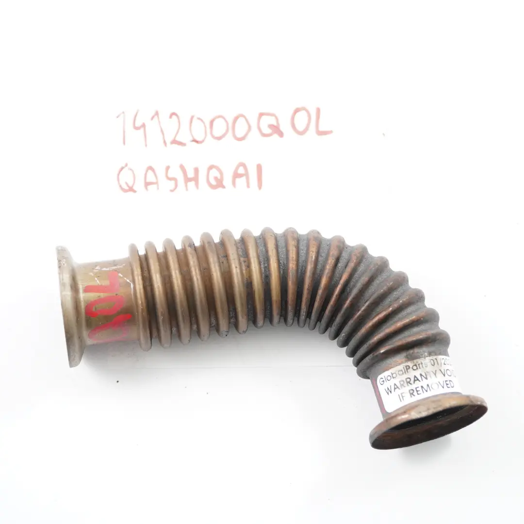 Dacia 1.5 dCi Diesel EGR Pipe Valve Line Hose to Nissan Qashqai Renault with Part number 1412000Q0L Nissan Qashqai Renault Dacia 1.5 dCi Diesel EGR Pipe Valve Line Hose - SKU 1412000Q0L - Part number 1412000Q0L