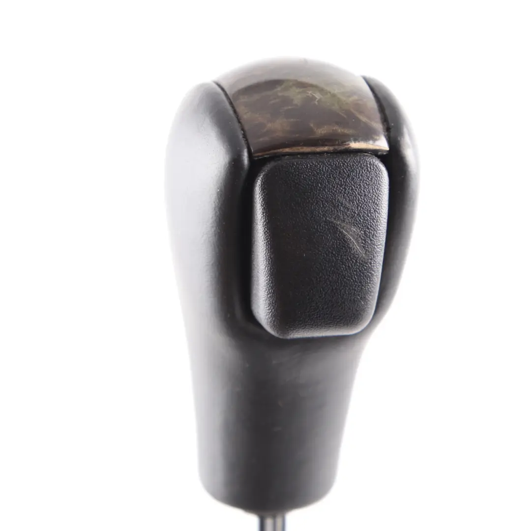 Selector Lever Handle Leather Wood Ring Automatic to BMW X5 E53 with Part number 1423539 BMW X5 E53 Selector Lever Handle Leather Wood Ring Automatic - SKU 1423539-2 - Part number 1423539