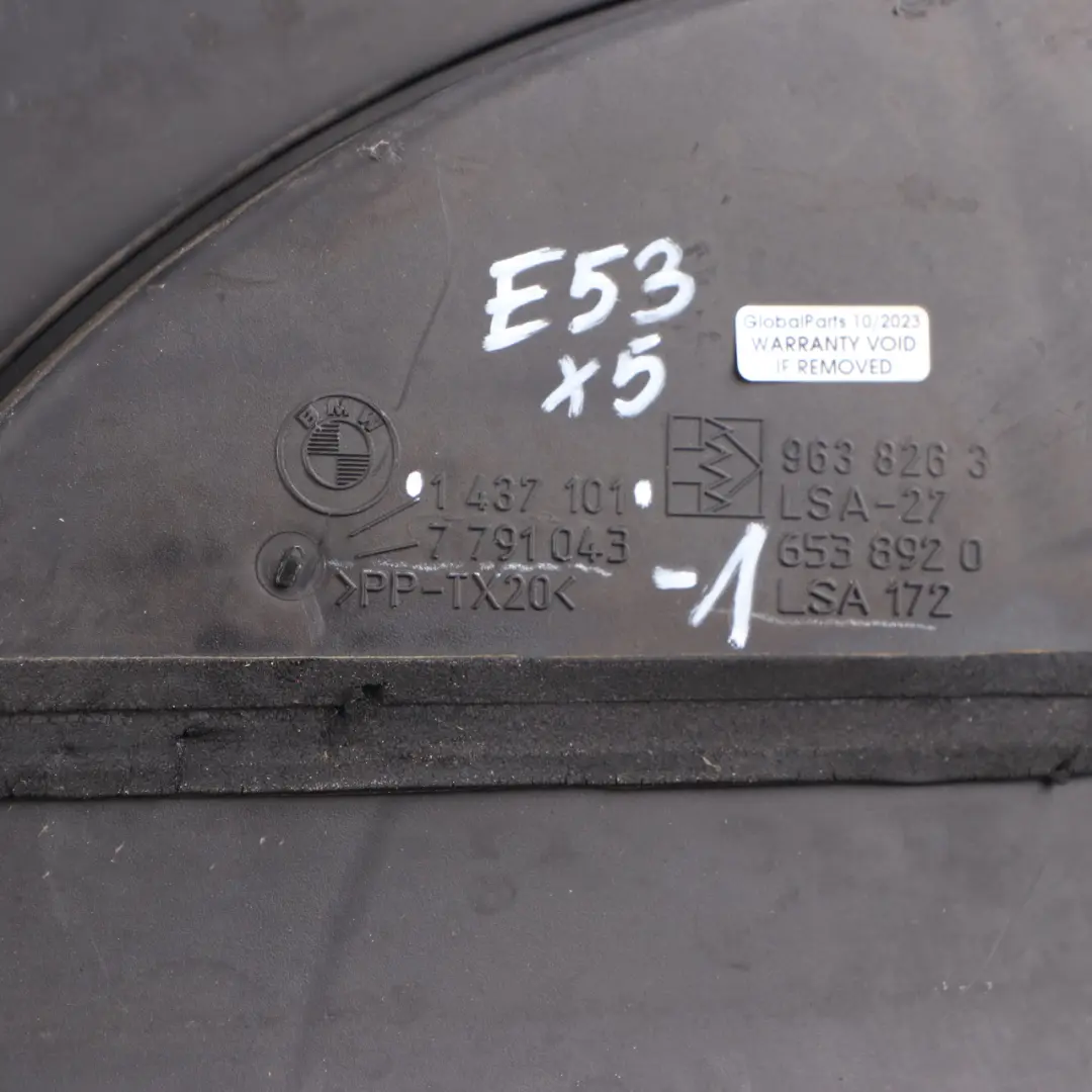 BMW X5 E53 4.4i M62 Frente Slam Panel Admisión Aire Capucha aspiración - SKU 1437101-1 - Número de pieza 1437101