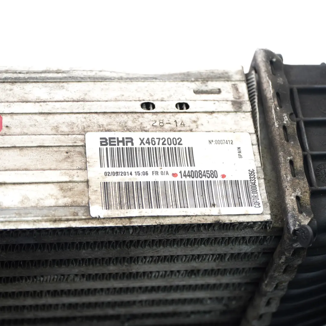 Citroen Jumpy Peugeot Expert 1.6 HDi Enfriador aire carga para Intercooler con número de pieza 1440084580 Intercooler Citroen Jumpy Peugeot Expert 1.6 HDi Enfriador aire carga - SKU 1440084580 - Número de pieza 1440084580