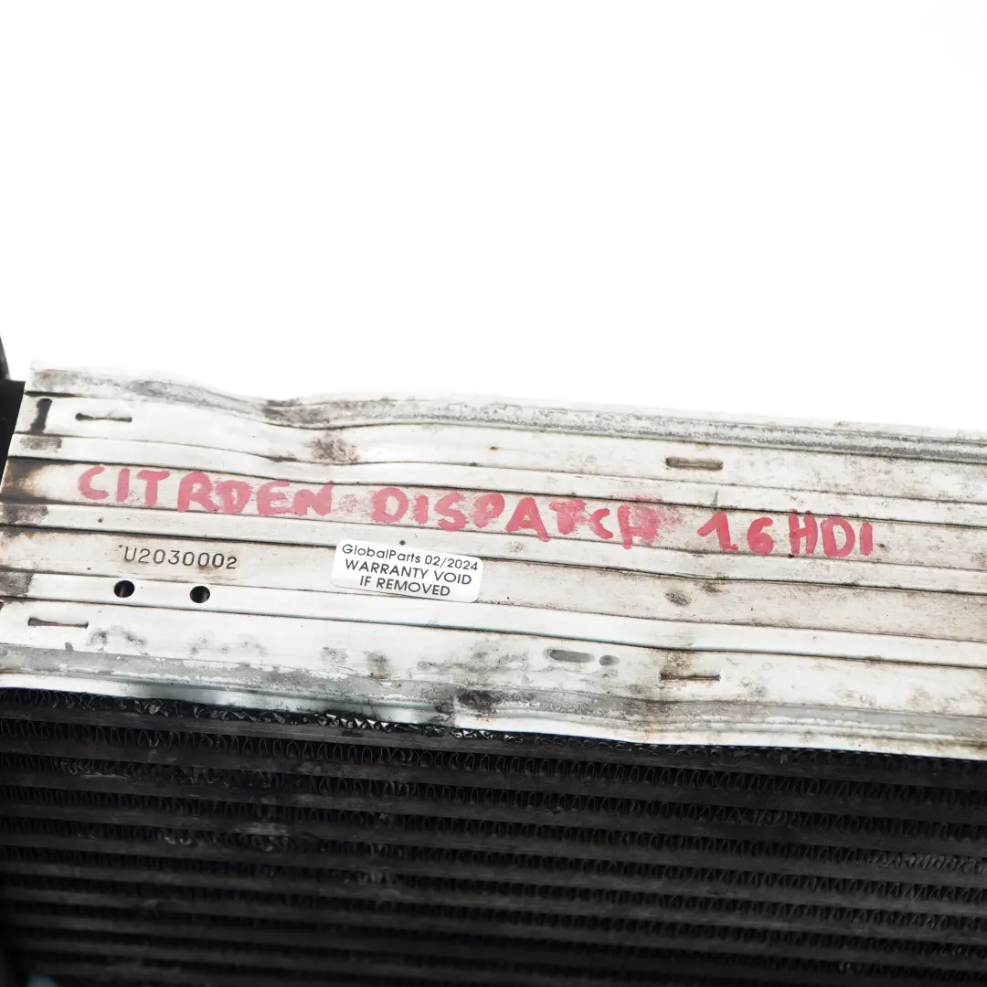 Citroen Dispatch Peugeot Expert 1.6 HDi Charge Air Cooler to Intercooler with Part number 1440084580 Intercooler Citroen Dispatch Peugeot Expert 1.6 HDi Charge Air Cooler - SKU 1440084580 - Part number 1440084580