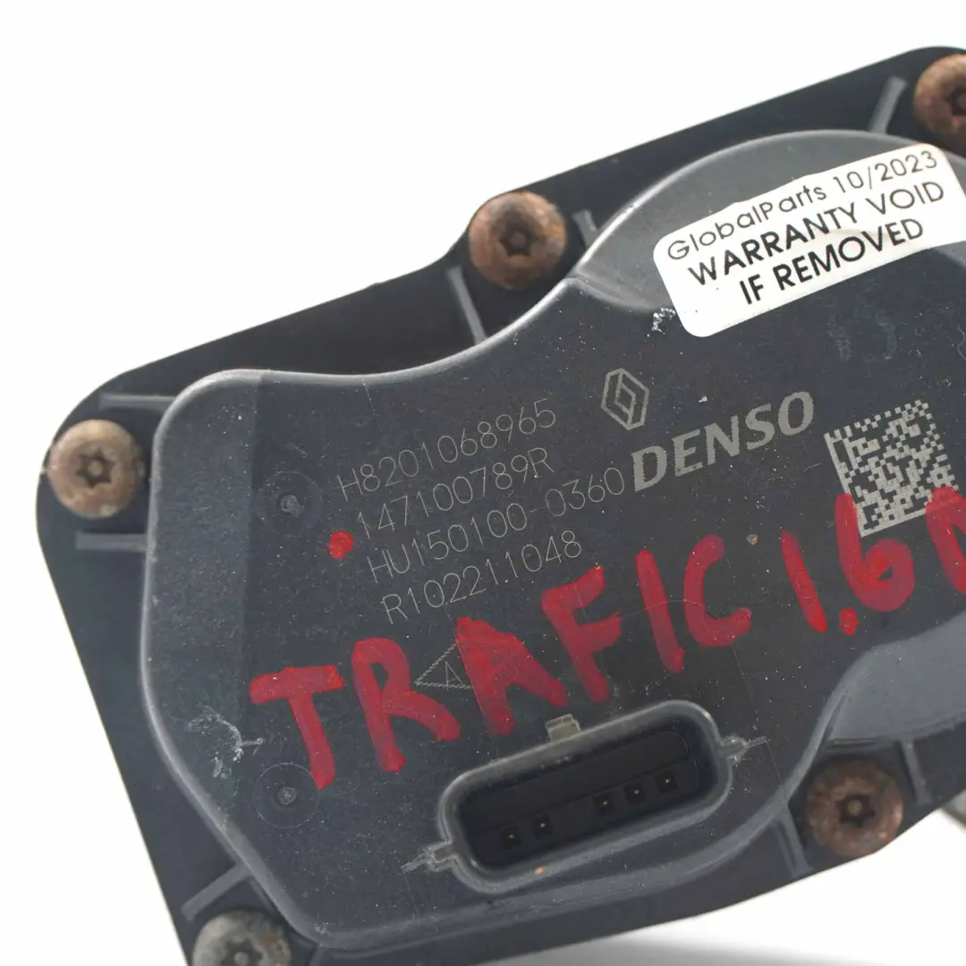 Valvola EGR Scarico Denso HU150100-0360 per Renault Trafic III 1.6 Dci con numero di parte 147100789R Renault Trafic III 1.6 Dci Valvola EGR Scarico Denso HU150100-0360 - SKU 147100789R - Numero di parte 147100789R