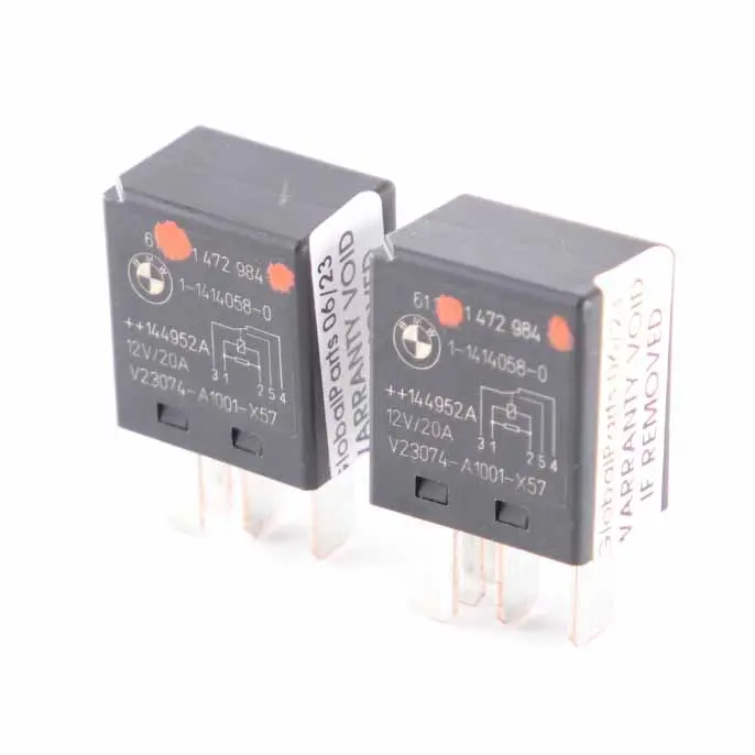 Limpiaparabrisas Relé Negro 5 Pines para Mini R50 R52 R53 R55 R56 R57 R58 R60 con número de pieza 1472984 Mini R50 R52 R53 R55 R56 R57 R58 R60 Limpiaparabrisas Relé Negro 5 Pines - SKU 1472984-1 - Número de pieza 1472984