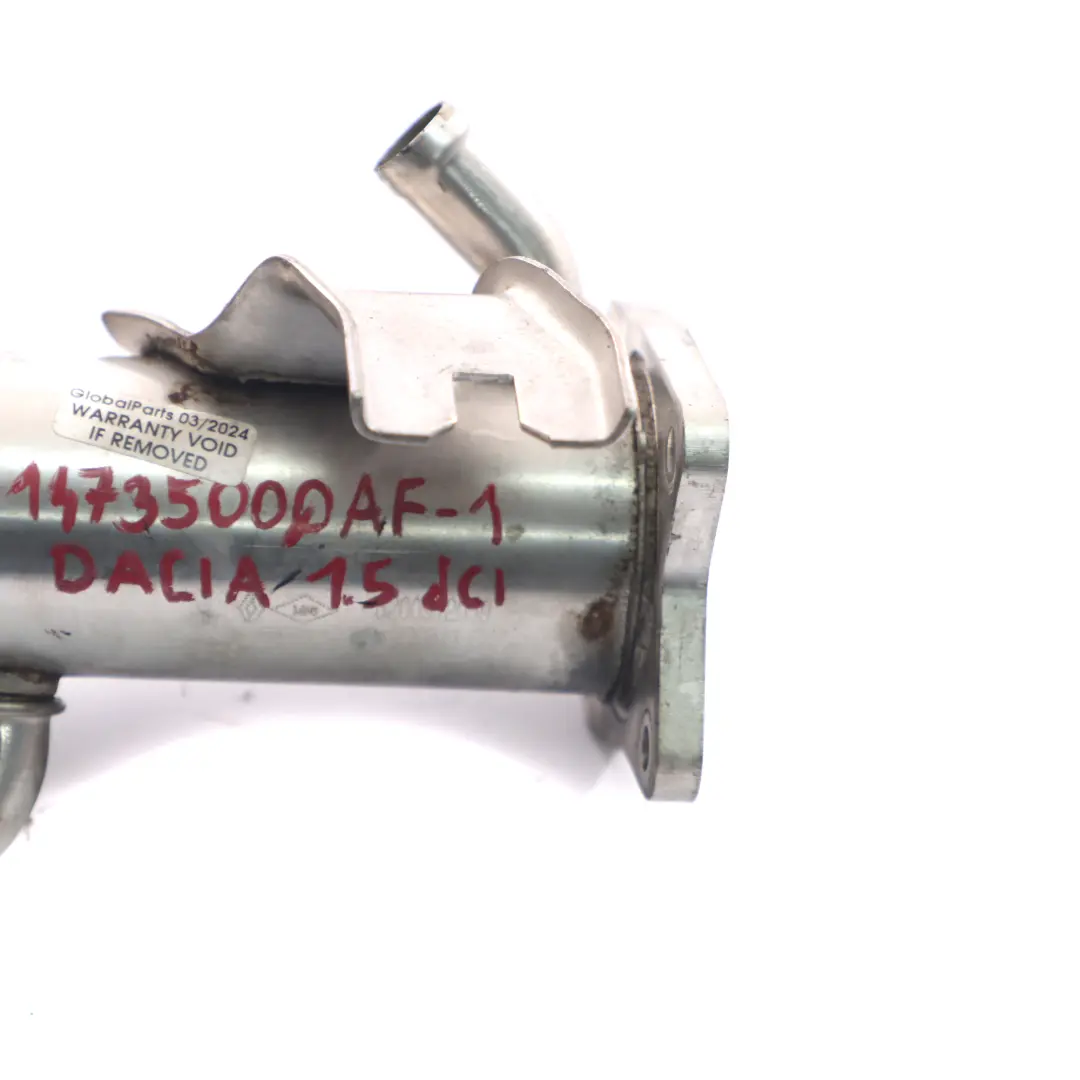 Cooler Nissan Qashqai Renault Dacia 1.5 dCi EGR Valve Cooler to EGR with Part number 1473500QAF EGR Cooler Nissan Qashqai Renault Dacia 1.5 dCi EGR Valve Cooler - SKU 1473500QAF-1 - Part number 1473500QAF