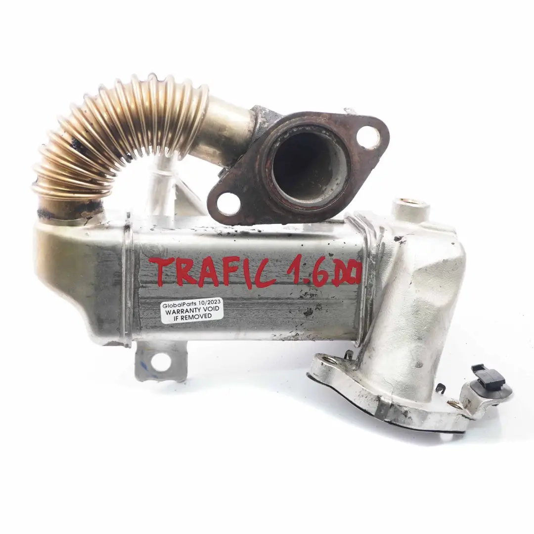 Cooler Renault Trafic III 1.6 DCI Diesel EGR Valve Exhaust to EGR with Part number 147350678R EGR Cooler Renault Trafic III 1.6 DCI Diesel EGR Valve Exhaust - SKU 147350678R - Part number 147350678R