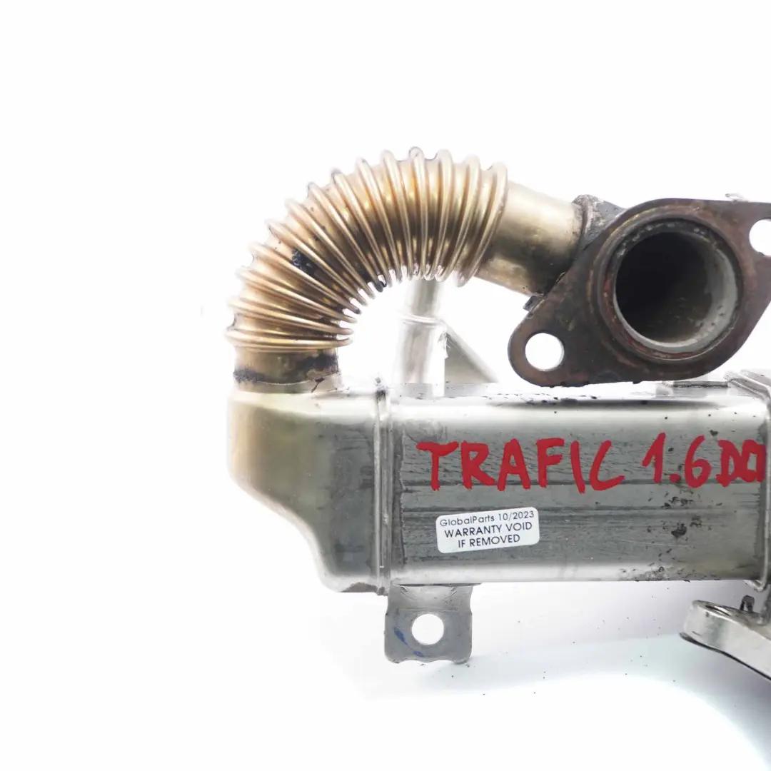 Cooler Renault Trafic III 1.6 DCI Diesel EGR Valve Exhaust to EGR with Part number 147350678R EGR Cooler Renault Trafic III 1.6 DCI Diesel EGR Valve Exhaust - SKU 147350678R - Part number 147350678R