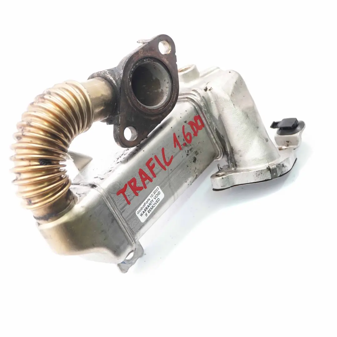 Cooler Renault Trafic III 1.6 DCI Diesel EGR Valve Exhaust to EGR with Part number 147350678R EGR Cooler Renault Trafic III 1.6 DCI Diesel EGR Valve Exhaust - SKU 147350678R - Part number 147350678R