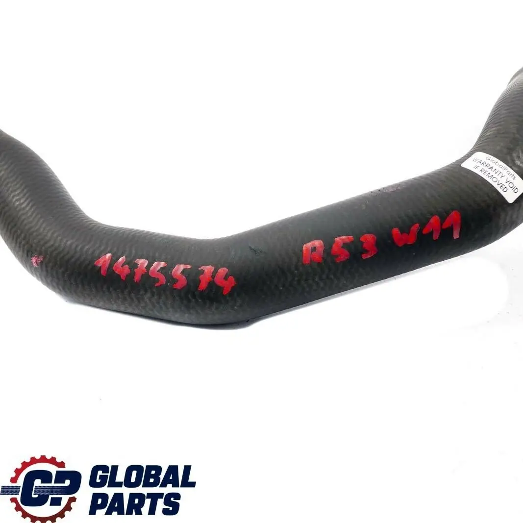 Gasolina Radiador Refrigerante Tubo Manguera para Mini Cooper S R52 R53 W11 con número de pieza 1475574 Mini Cooper S R52 R53 W11 Gasolina Radiador Refrigerante Tubo Manguera - SKU 1475574 - Número de pieza 1475574