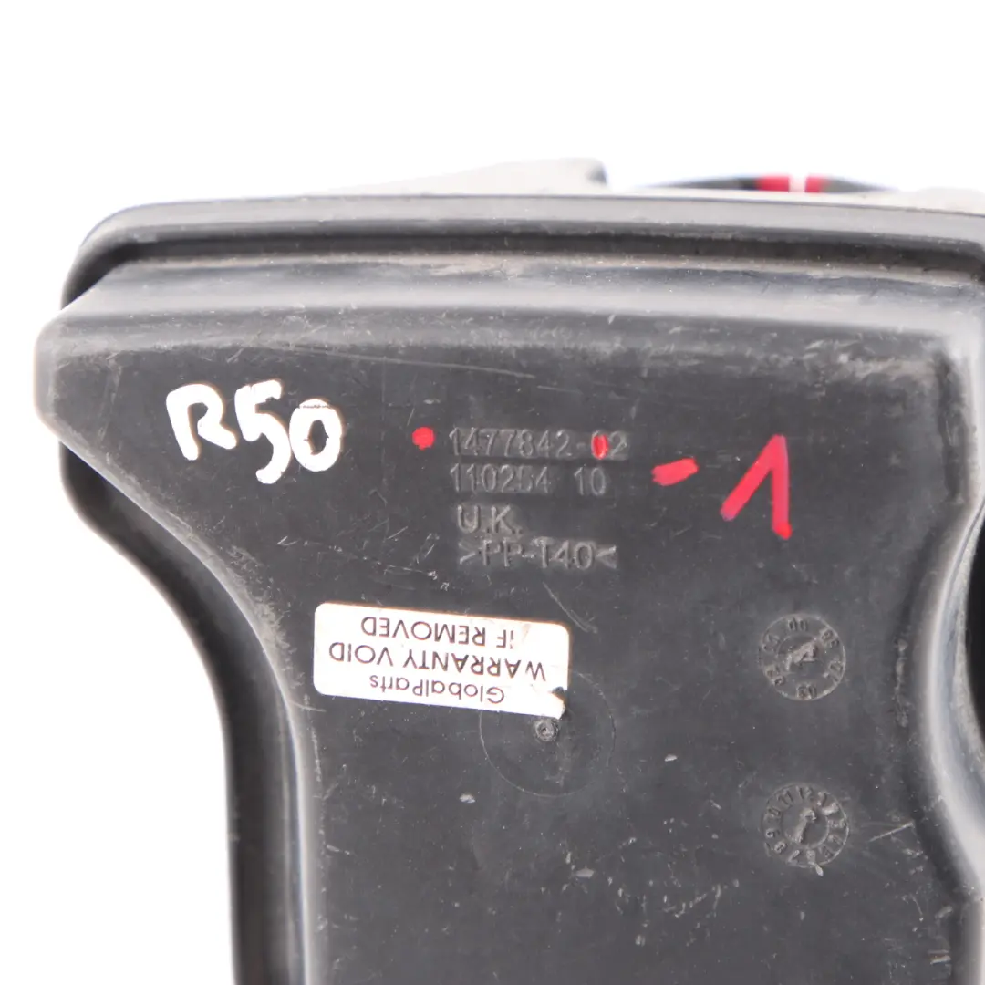 Resonator Intake Silencer to Mini Cooper One R50 R52 W10 Air Box with Part number 1477842 Mini Cooper One R50 R52 W10 Air Box Resonator Intake Silencer - SKU 1477842-1 - Part number 1477842