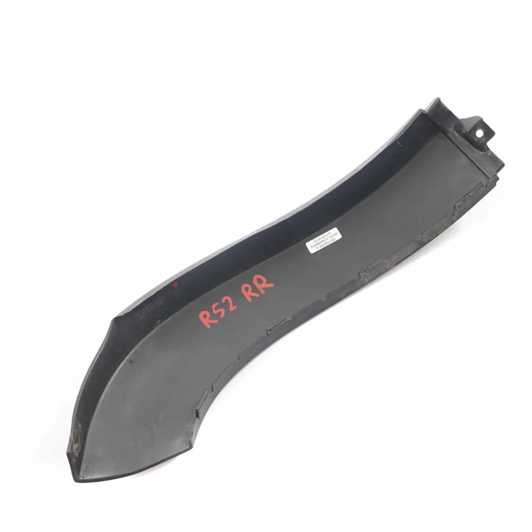 Mini R52 Aile arrière droite du pare-chocs extérieur spoiler enjoliveur de roue - SKU 1479093 - Numéro de pièce 7130312