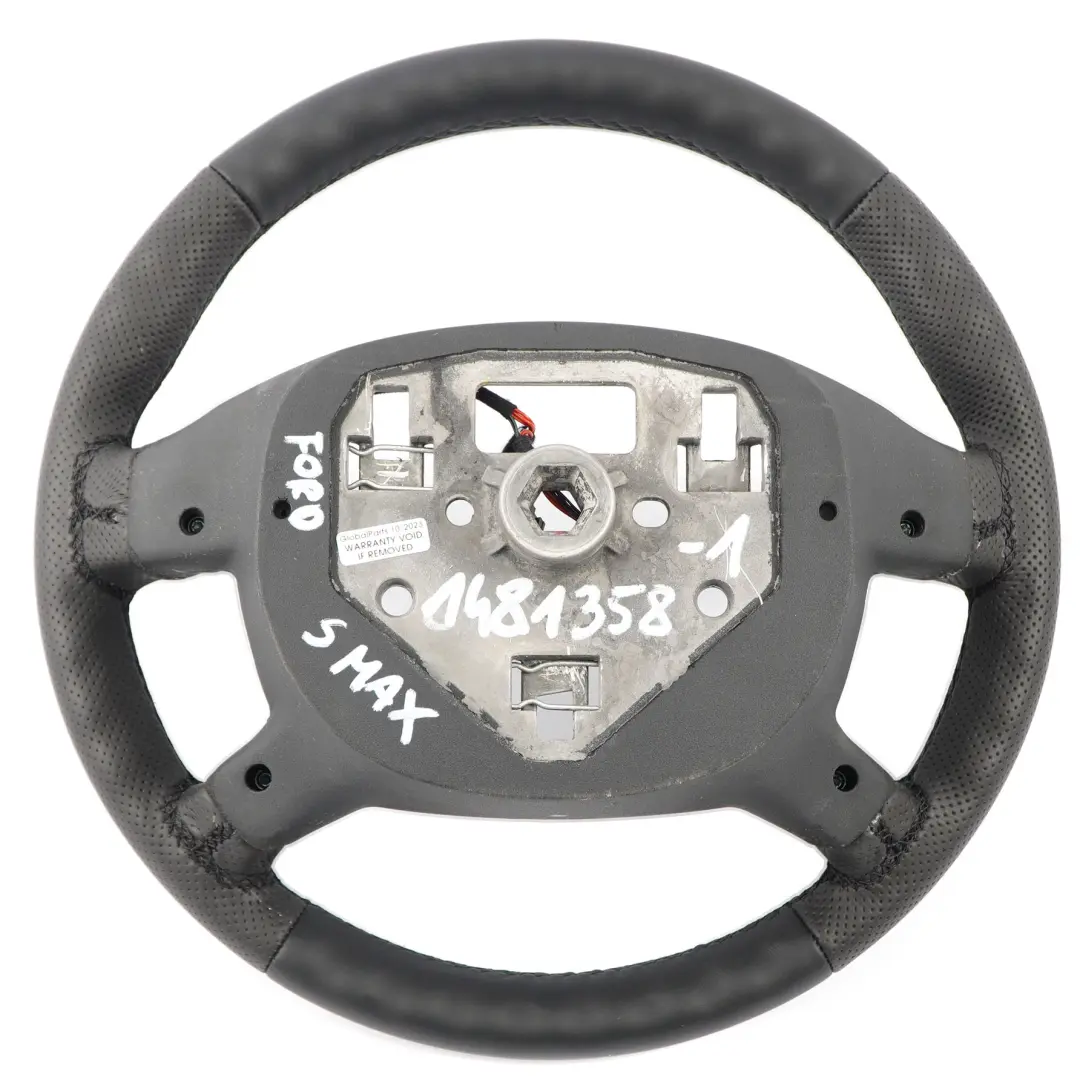 MK4 S-Max NEW Black Leather Steering Wheel Multifunction 6M213600BK to Ford Mondeo with Part number 1481358 Ford Mondeo MK4 S-Max NEW Black Leather Steering Wheel Multifunction 6M213600BK - SKU 1481358-1 - Part number 1481358