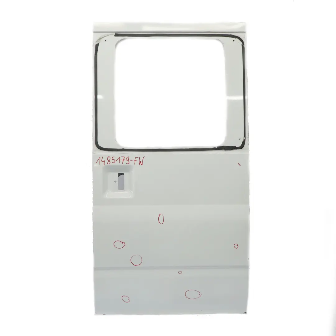 Porta scorrevole posteriore sinistra laterale Frozen White - Z2 per Ford Transit Mk7 con numero di parte 1485179 Ford Transit Mk7 Porta scorrevole posteriore sinistra laterale Frozen White - Z2 - SKU 1485179-FW - Numero di parte 1485179
