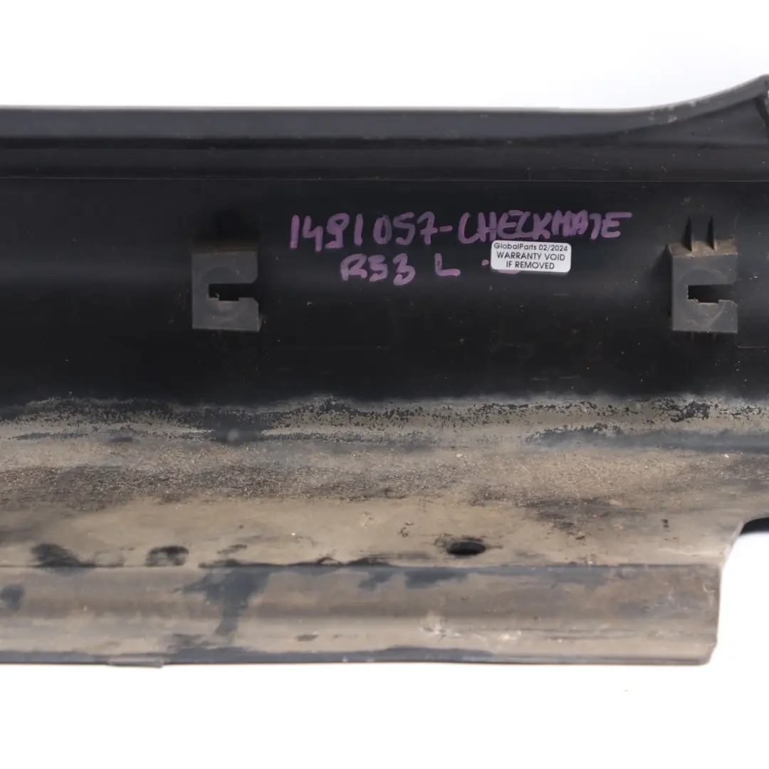 Side Skirt Cooper S Left N/S Door Sill Trim Panel Covering Checkmate to Mini R53 with Part number 1491057 Mini R53 Side Skirt Cooper S Left N/S Door Sill Trim Panel Covering Checkmate - SKU 1491057-Checkmate - Part number 1491057