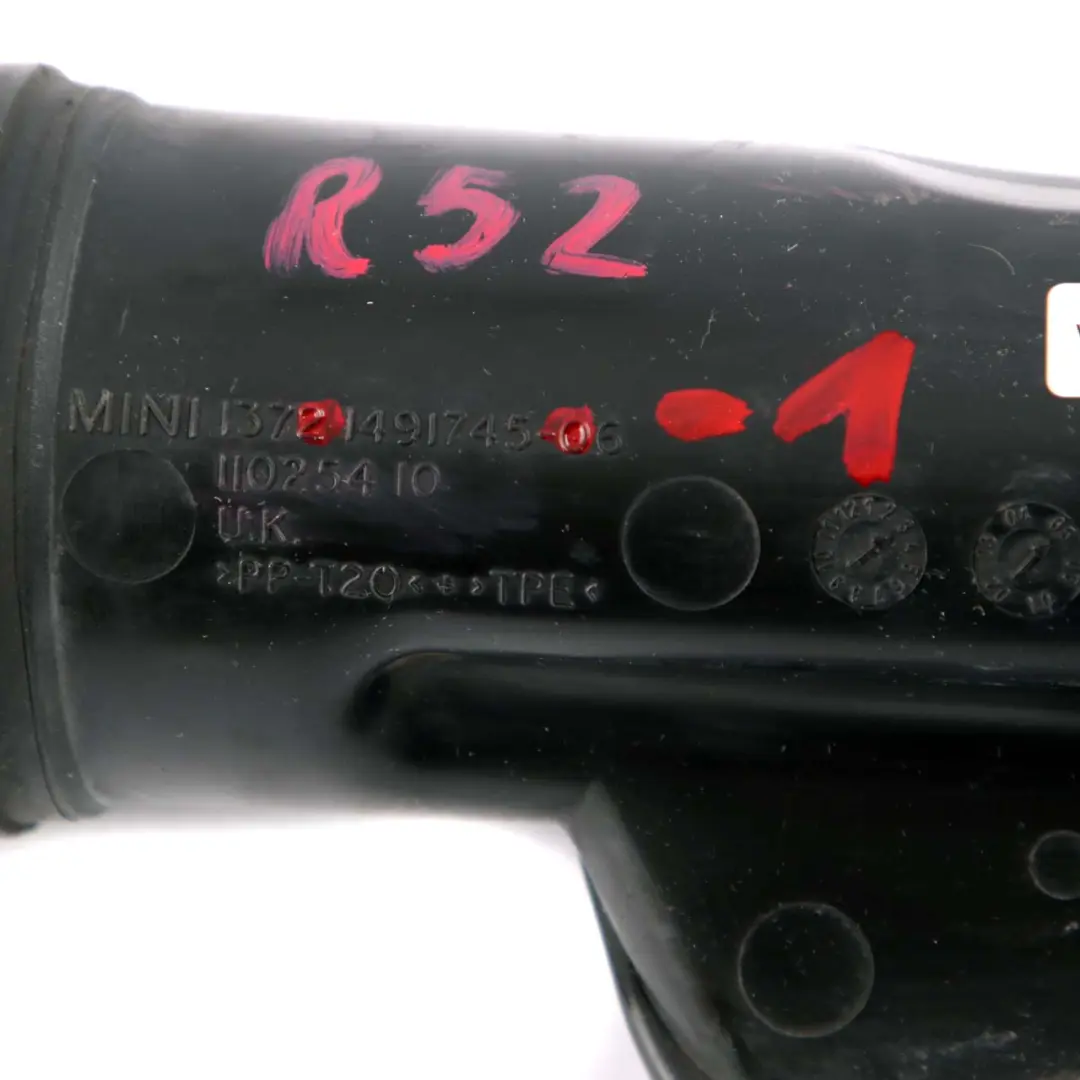 MINI R52 R53 Przewód Rura Wlot Dolot Powietrza - SKU 1491745-1 - Numer Części 1491745