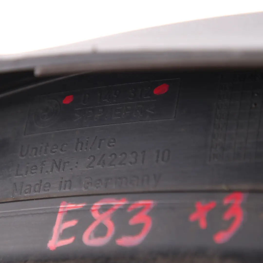 Mud Flap Mudflap Rear Left Right Set 0 para BMW X3 E83 con número de pieza 0149310 BMW X3 E83 Mud Flap Mudflap Rear Left Right Set 0 - SKU 149310 - Número de pieza 0149310