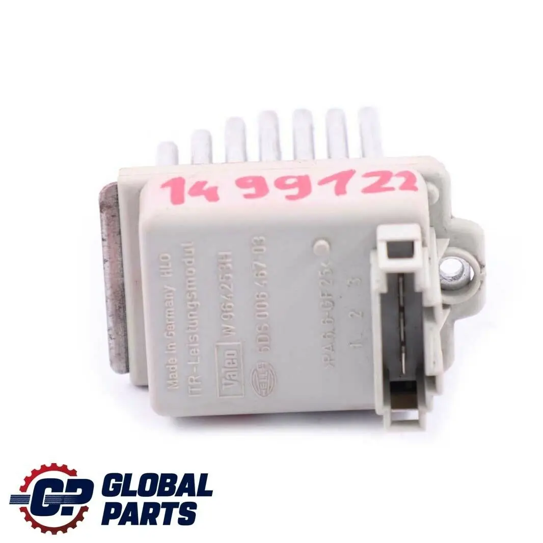 Calentador Ventilador Motor Soplador Resistencia para Mini One R50 R52 R53 con número de pieza 1499122 Mini One R50 R52 R53 Calentador Ventilador Motor Soplador Resistencia - SKU 1499122 - Número de pieza 1499122