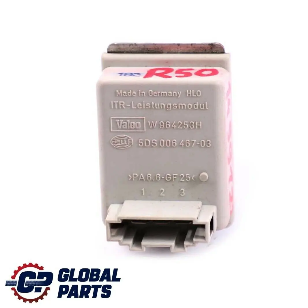 Mini Cooper One R50 R52 R53 Heater Fan Motor Blower Resistor - SKU 1499122 - Part number 1499122
