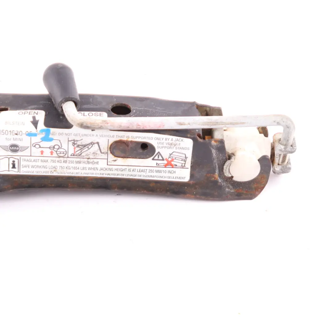Gato Herramienta Articulado Acero Elevación Coche para Mini R50 R55 R56 F55 con número de pieza 1501930 Mini R50 R55 R56 F55 Gato Herramienta Articulado Acero Elevación Coche - SKU 1501930-2 - Número de pieza 1501930