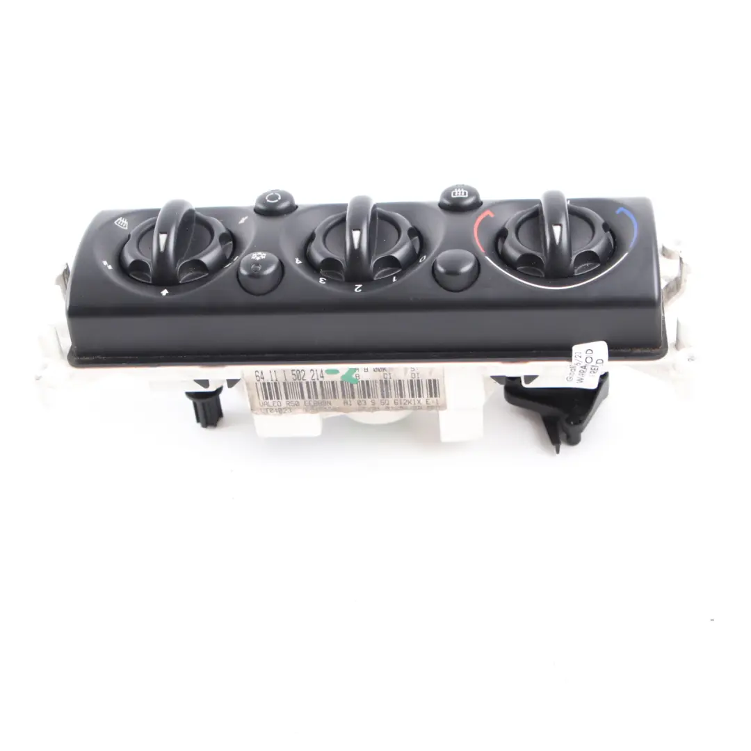 Conditioning Panel Mini Cooper One R50 R53 Heater Climate Control to Air with Part number 1502214 Air Conditioning Panel Mini Cooper One R50 R53 Heater Climate Control - SKU 1502214-3 - Part number 1502214