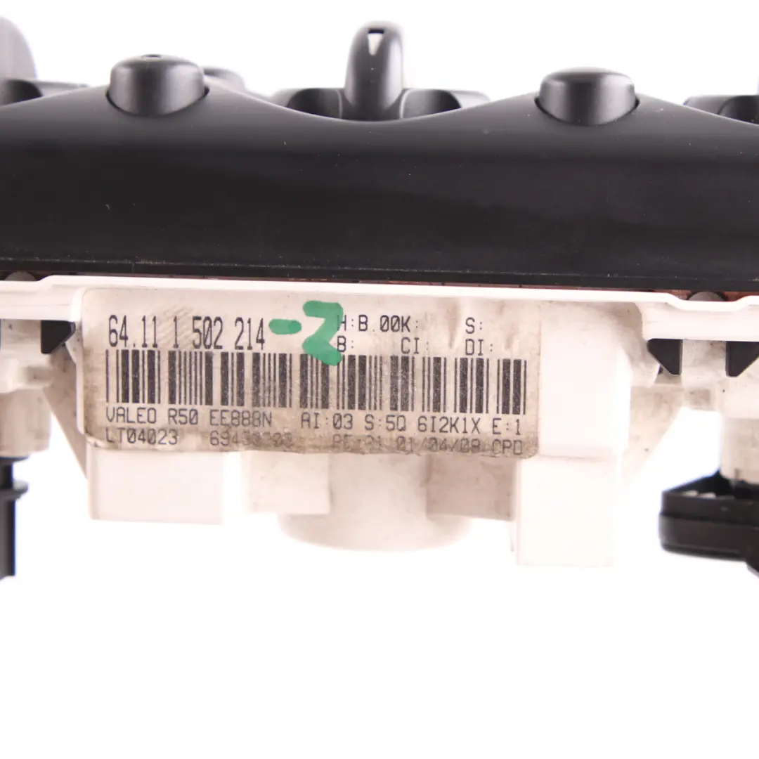 Conditioning Panel Mini Cooper One R50 R53 Heater Climate Control to Air with Part number 1502214 Air Conditioning Panel Mini Cooper One R50 R53 Heater Climate Control - SKU 1502214-3 - Part number 1502214