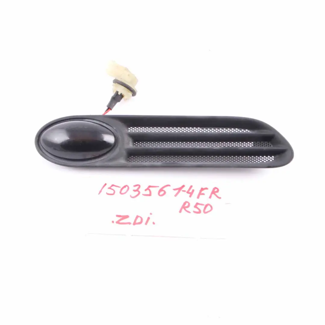 Side Indicator Mini Cooper One R50 R52 Wing Turn Front Right O/S to with Part number 1503561 Side Indicator Mini Cooper One R50 R52 Wing Turn Front Right O/S - SKU 1503561-4 - Part number 1503561