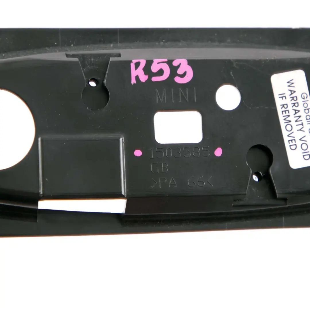 Montaje Luz De Lectura Interior Techo para Mini Cooper One R50 R53 con número de pieza 1503585 Mini Cooper One R50 R53 Montaje Luz De Lectura Interior Techo - SKU 1503585 - Número de pieza 1503585